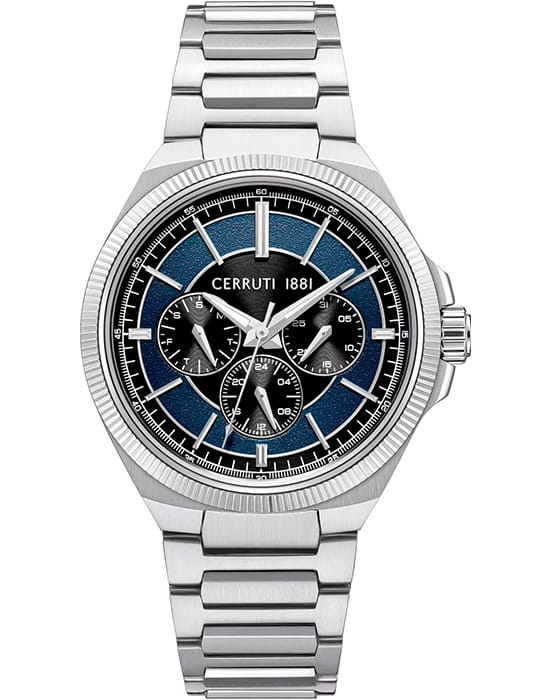 Cerruti 1881 Cerruti 1881 Faedo CIWGK0084502  CIWGK0084502 кварцевые мужские часы синий циферблат, браслет нержавеющая сталь — вид спереди