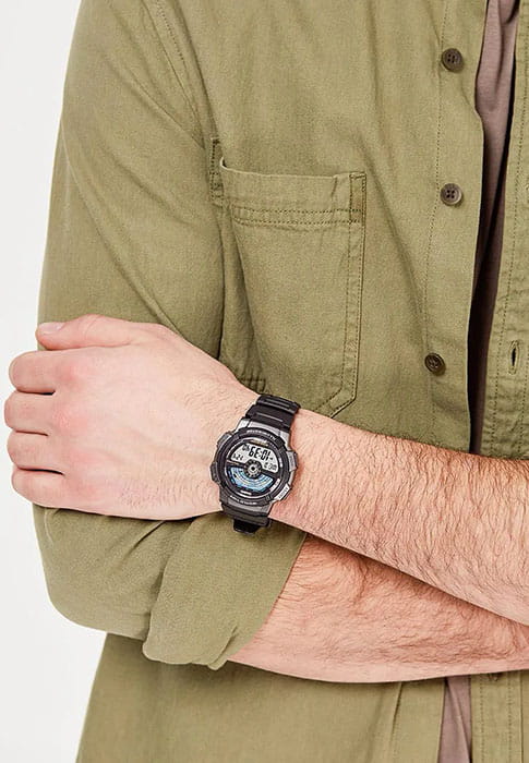Casio Casio Collection AE-1100W-1AVSDF (AE-1100W-1A) япония наручные мужские часы заводная головка с логотипом Casio