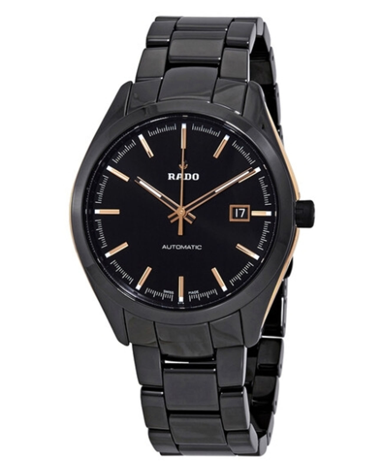 Rado Rado Hyperchrome R32291152 механические мужские часы часы крупный план черный циферблата