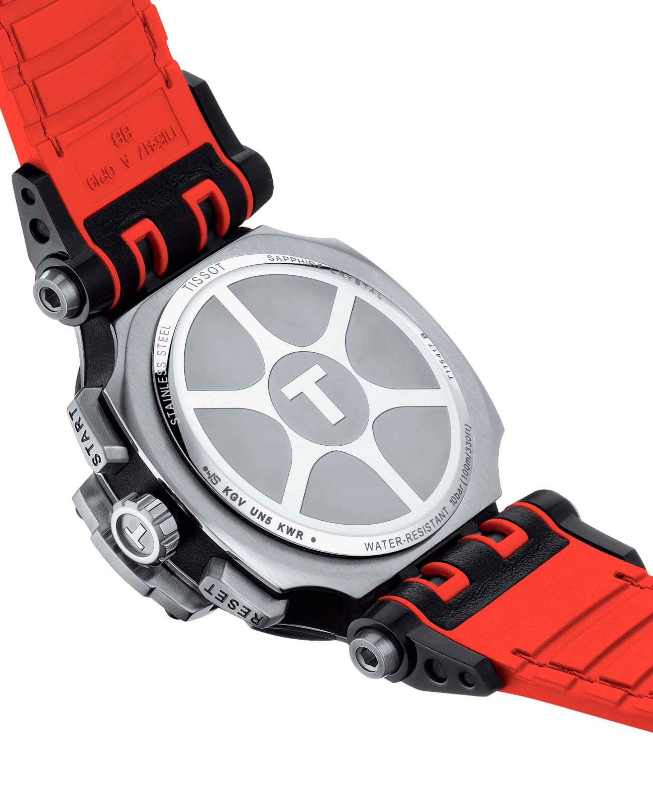 Tissot Tissot T-Race Chronograph T115.417.27.057.04 кварцевые мужские часы часы крупный план черный циферблата