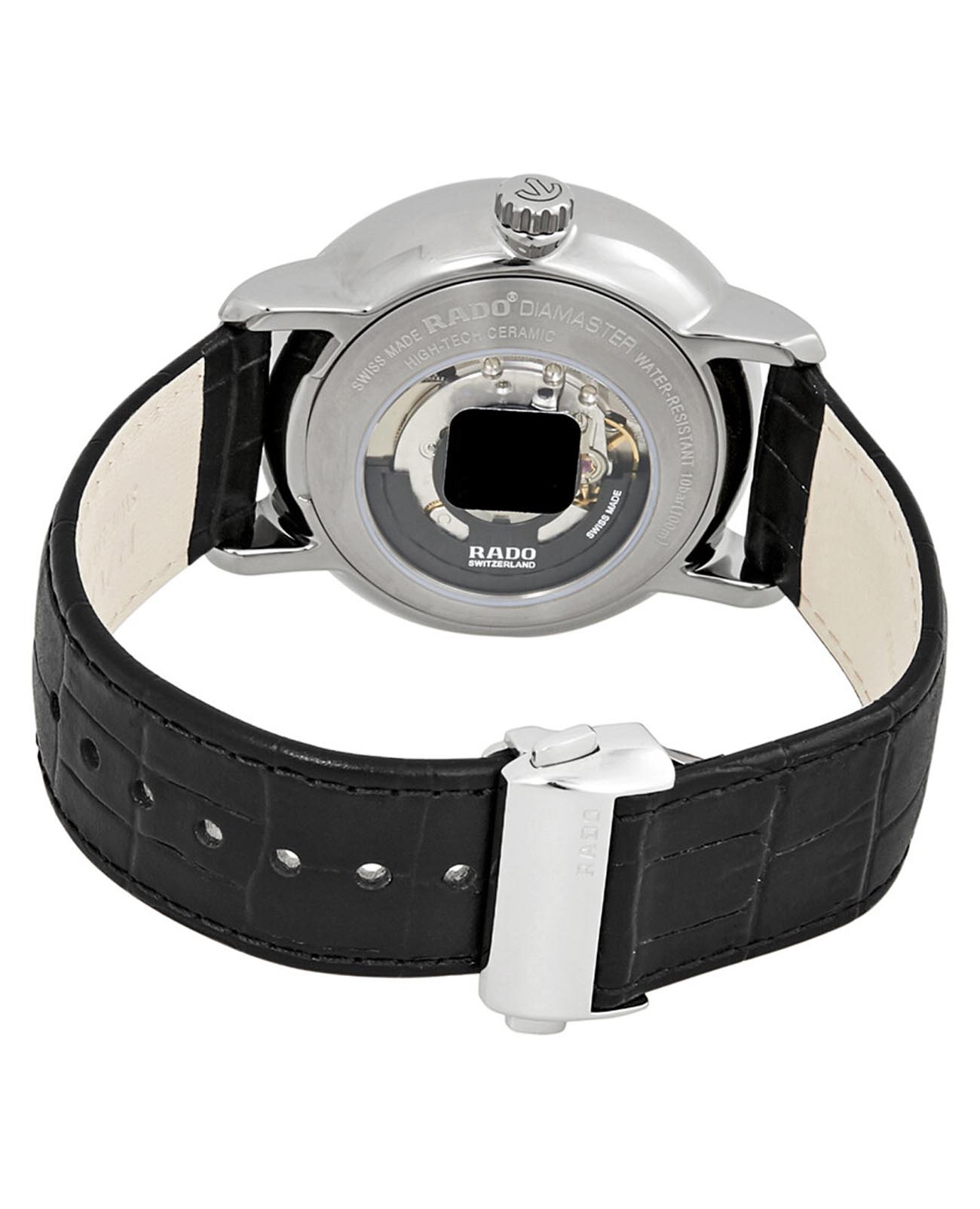 Rado Rado Diamaster Automati Grande Seconde R14129136, diamaster швейцария мужские часы на браслете кожаный боковой вид