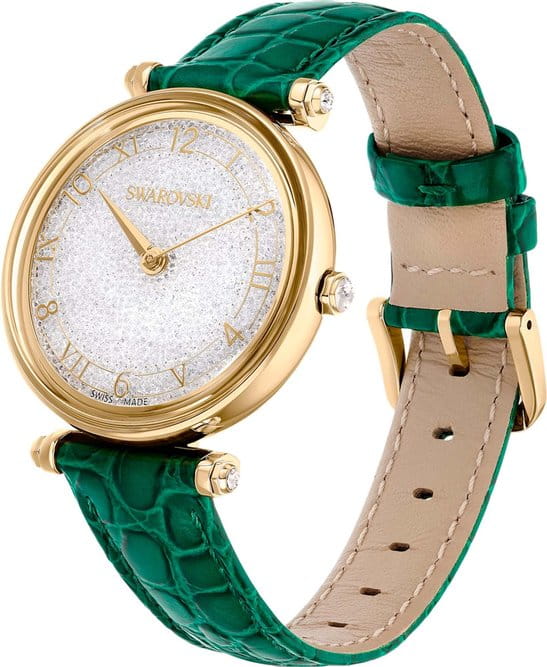 Swarovski Swarovski Crystalline Wonder 5656893,  швейцария женские часы на браслете кожаный боковой вид