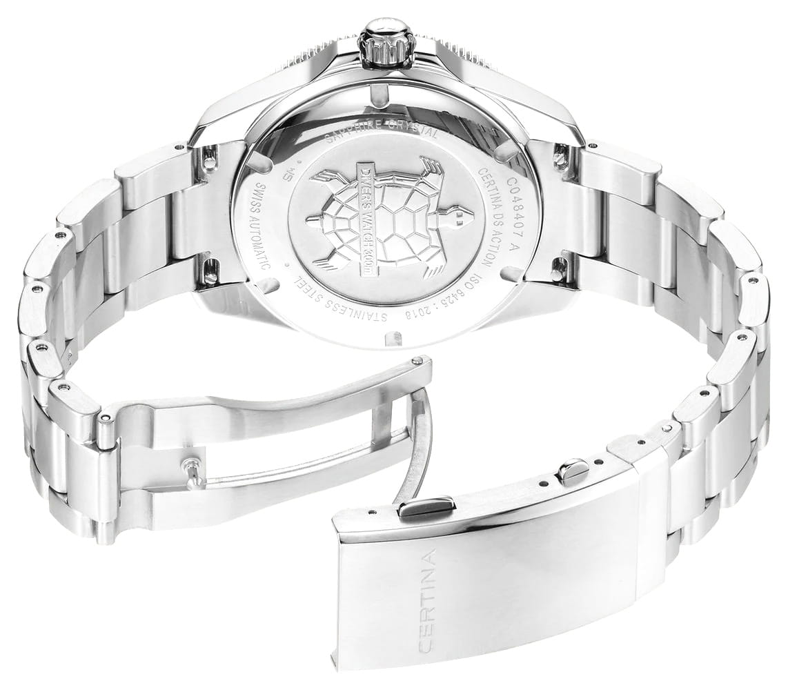 Certina Certina DS Action C048.407.11.011.00 DS Action — детали корпуса и нержавеющая сталь