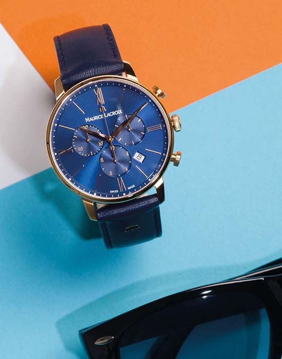 Maurice Lacroix Maurice Lacroix Eliros Chronograph EL1098-PVP01-411-1  - задняя крышка сталь металл корпуса, швейцария часы