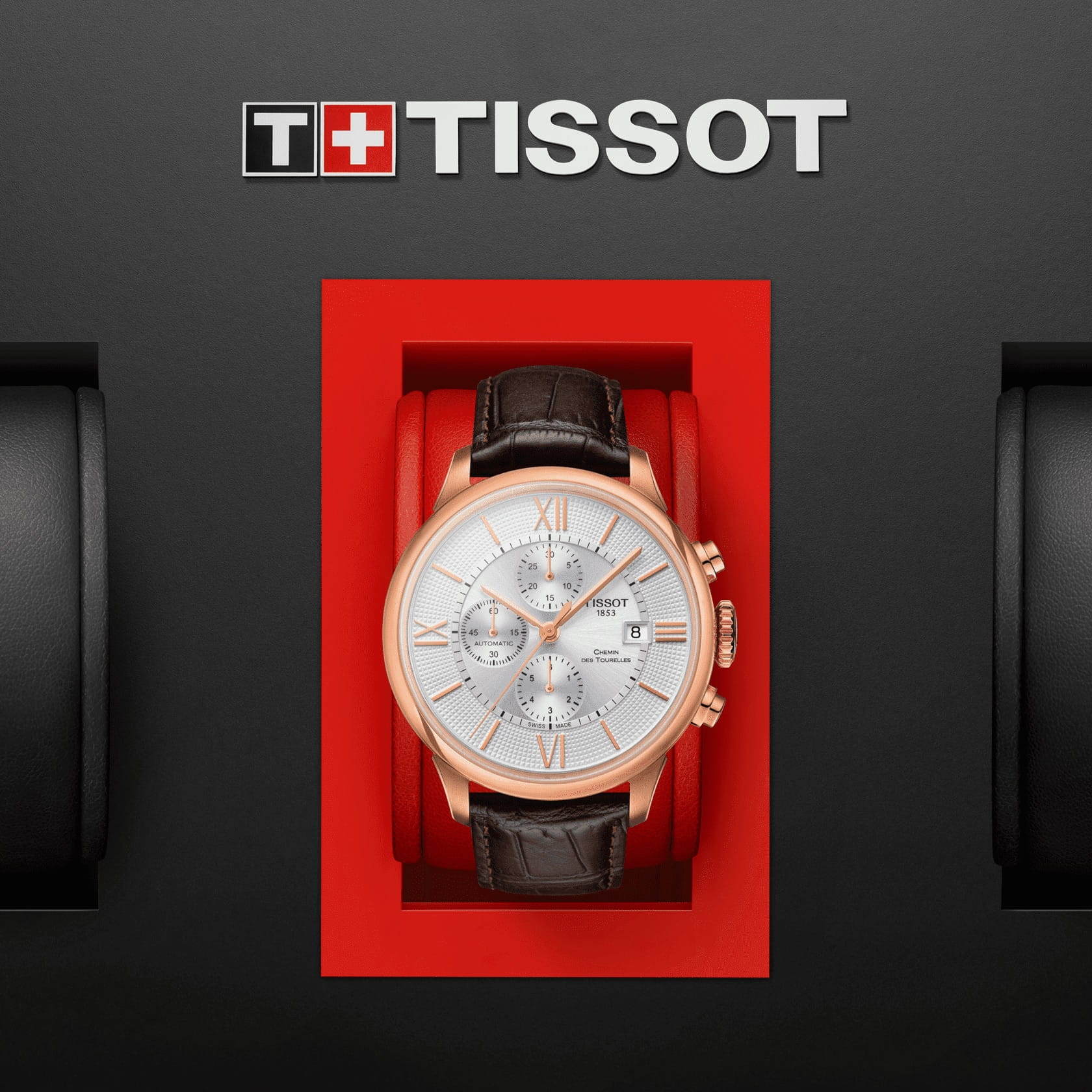 Tissot Tissot Chemin des Tourelles Chronograph T099.427.36.038.00 мужские часы белый циферблат на запястье