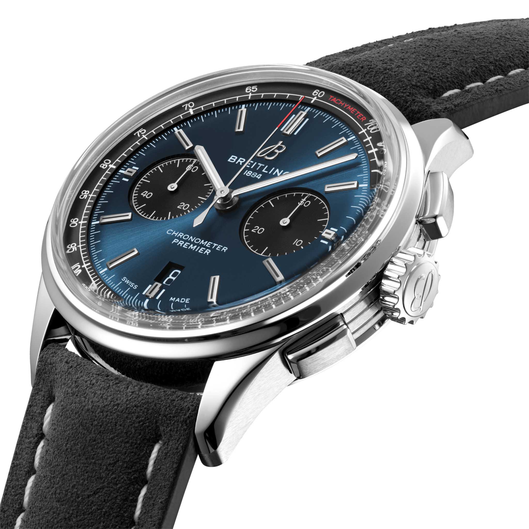 Breitling Breitling Premier B01 Chronograph 42 AB0118221C1X3 , наручные мужские часы фото под углом