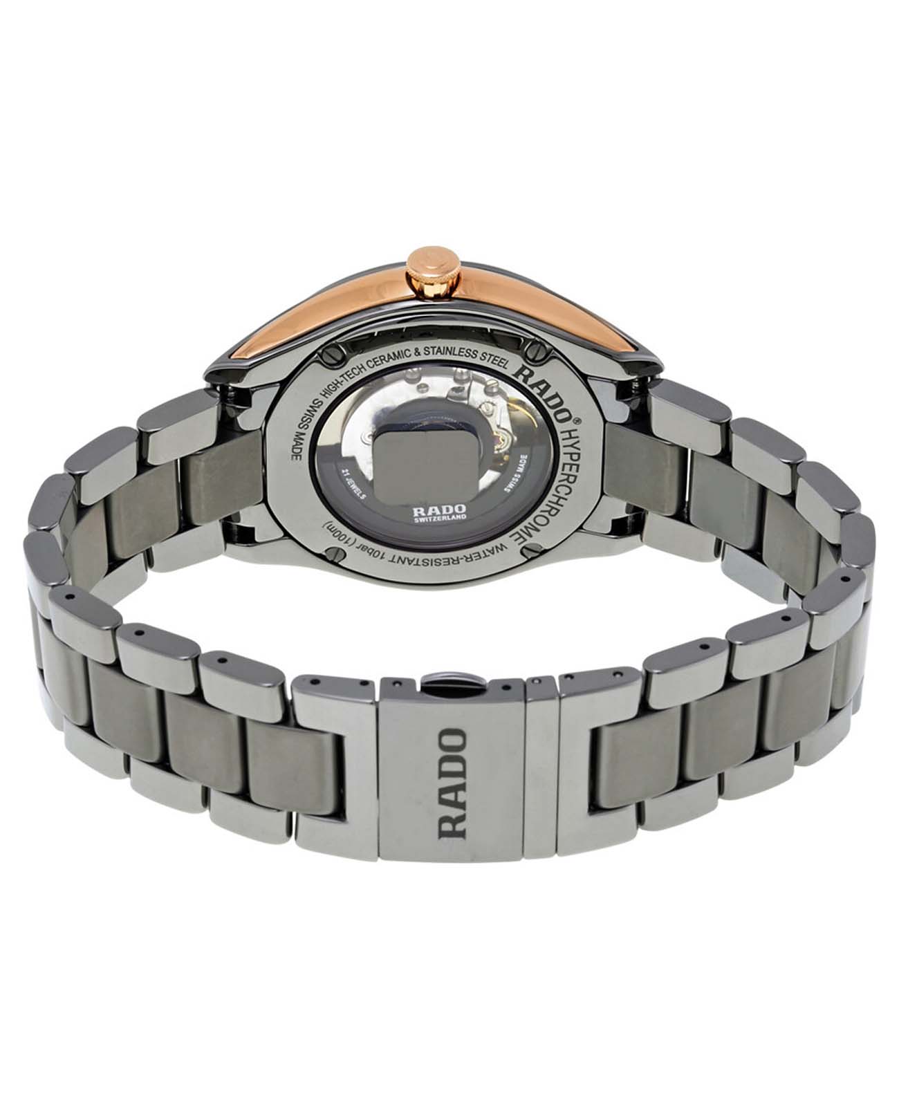 Rado Rado Hyperchrome R32119102, hyperchrome швейцария мужские часы на браслете керамика боковой вид