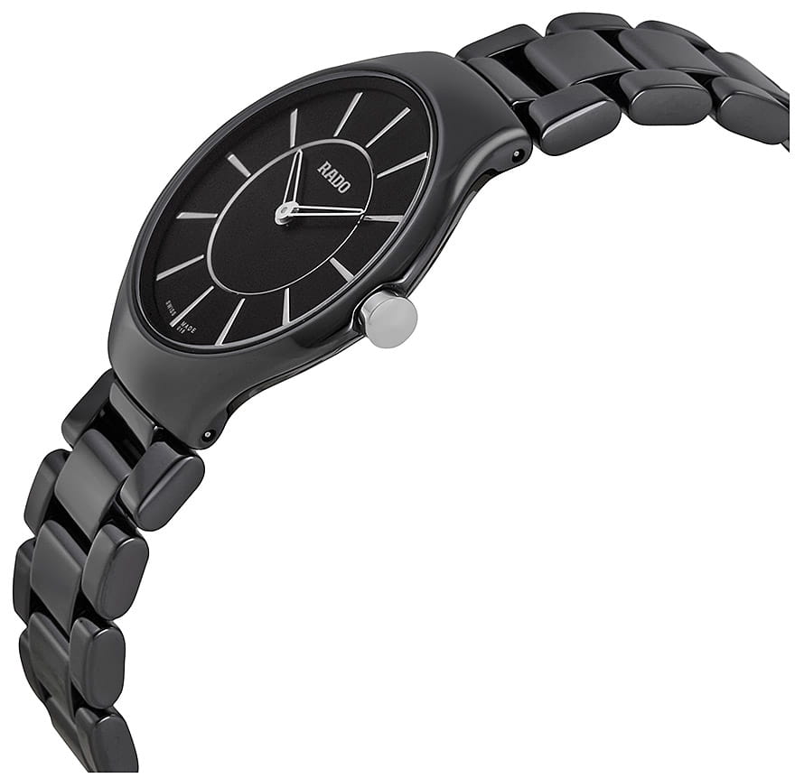 Rado Rado True Thinline R27742162, true thinline швейцария женские часы на браслете высокотехнологичная керамика боковой вид