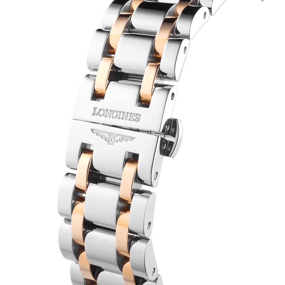 Longines Longines DolceVita L5.512.5.87.7 кварцевые женские часы часы крупный план перламутровый циферблата