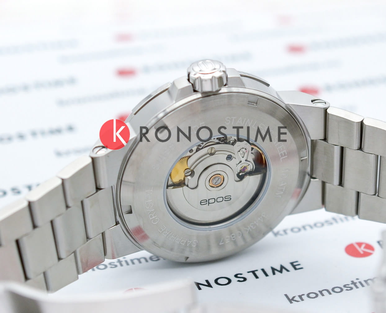 Epos Epos Emotion 3443.132.20.15.30  — детали корпуса и нержавеющая сталь