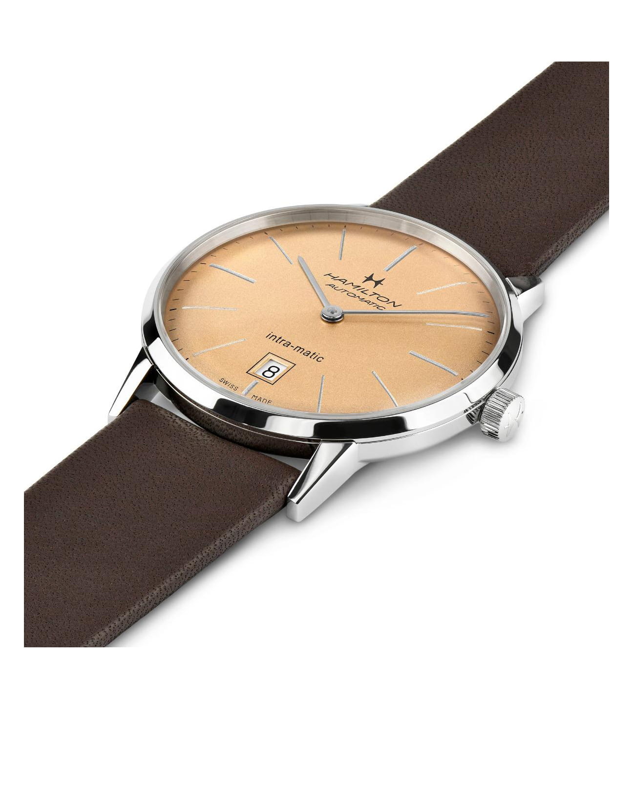 Оригинальные часы Hamilton Hamilton American Classic Intra-Matic Auto H38455501 механические калибр механизма h-38 общий вид