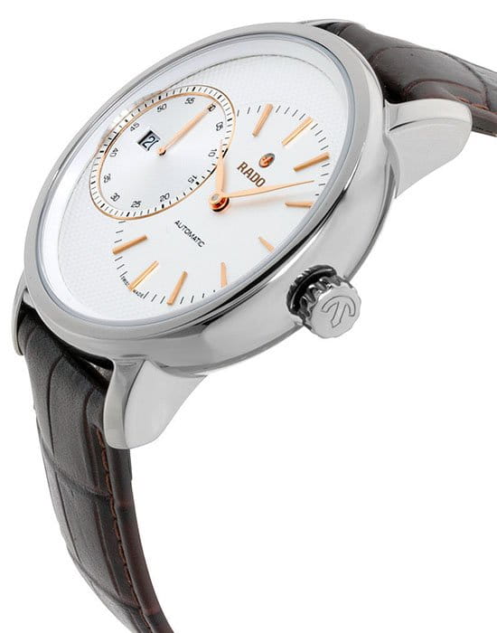 Rado Rado Diamaster Automati Grande Seconde R14129116, diamaster швейцария мужские часы на браслете кожаный боковой вид