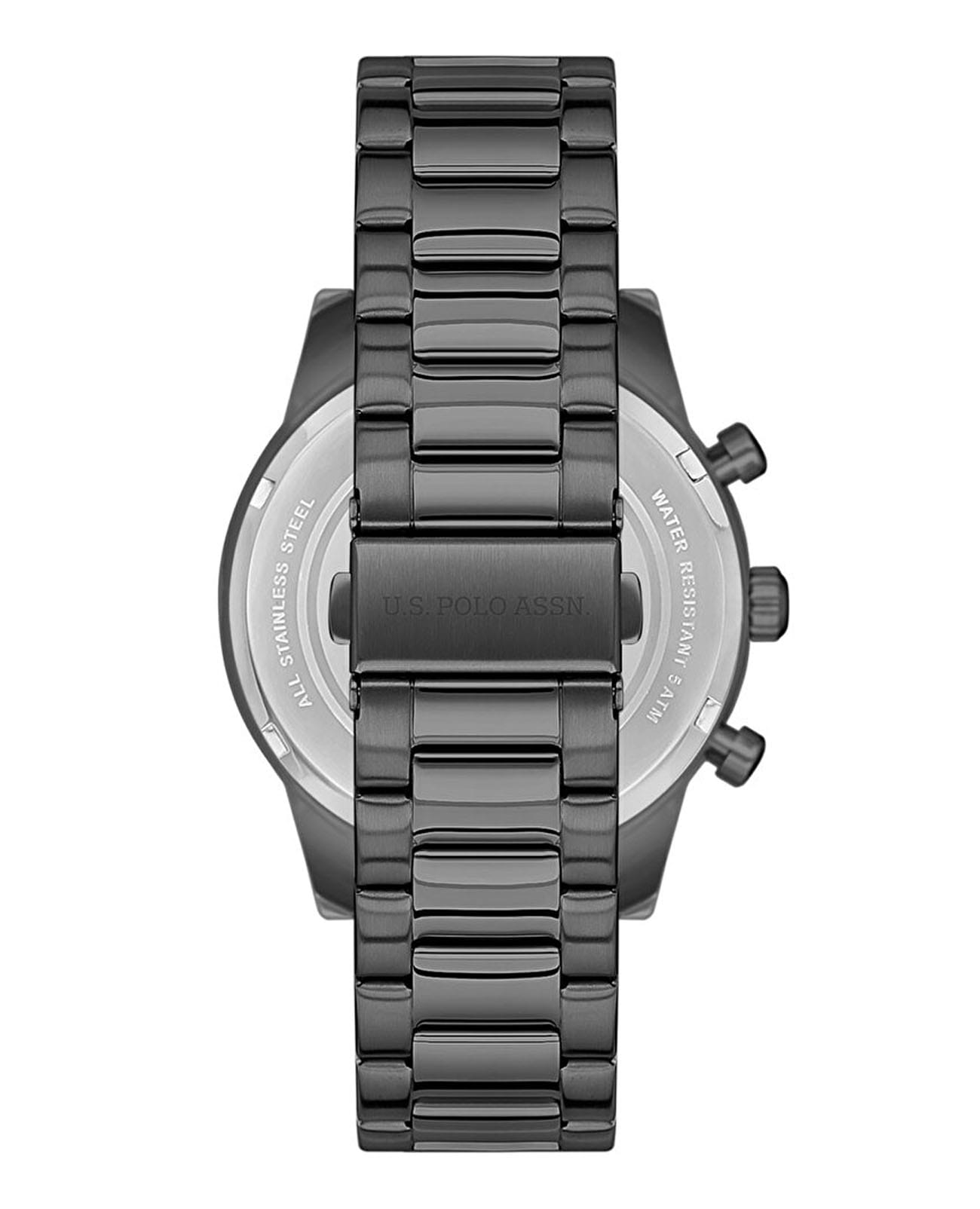 U.S. Polo Assn. U.S. Polo Assn Crossing USPA1055-04,  сша мужские часы на браслете нержавеющая сталь с ip-покрытием боковой вид