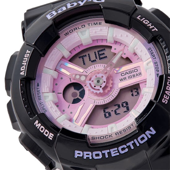 Casio Casio Baby-G BA-110PL-1A, baby-g япония женские часы на браслете полимер боковой вид