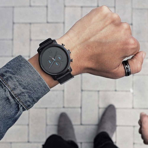 MVMT MVMT Chrono CBX-GMTLCHRO кварцевые мужские часы часы крупный план черный циферблата