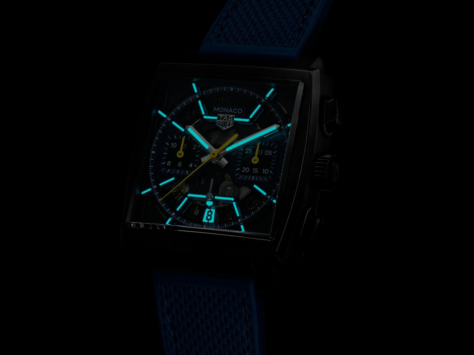 TAG Heuer TAG Heuer Monaco Chronograph CBL2188.FT6261 мужские часы черный циферблат на запястье