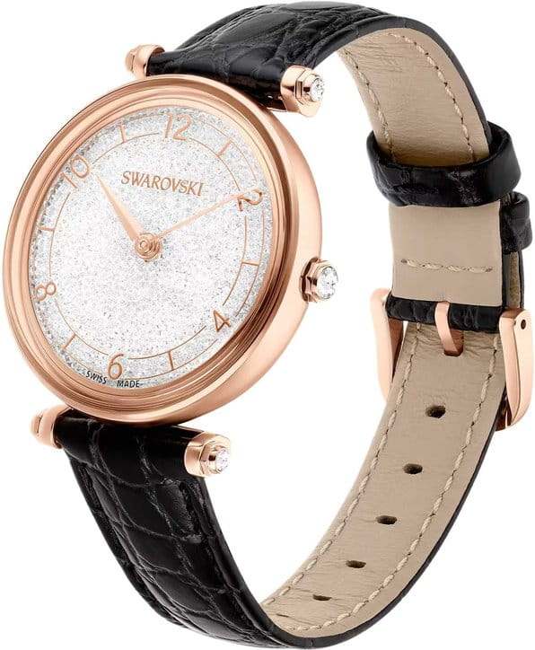 Swarovski Swarovski Crystalline Wonder 5653359,  швейцария женские часы на браслете кожаный боковой вид