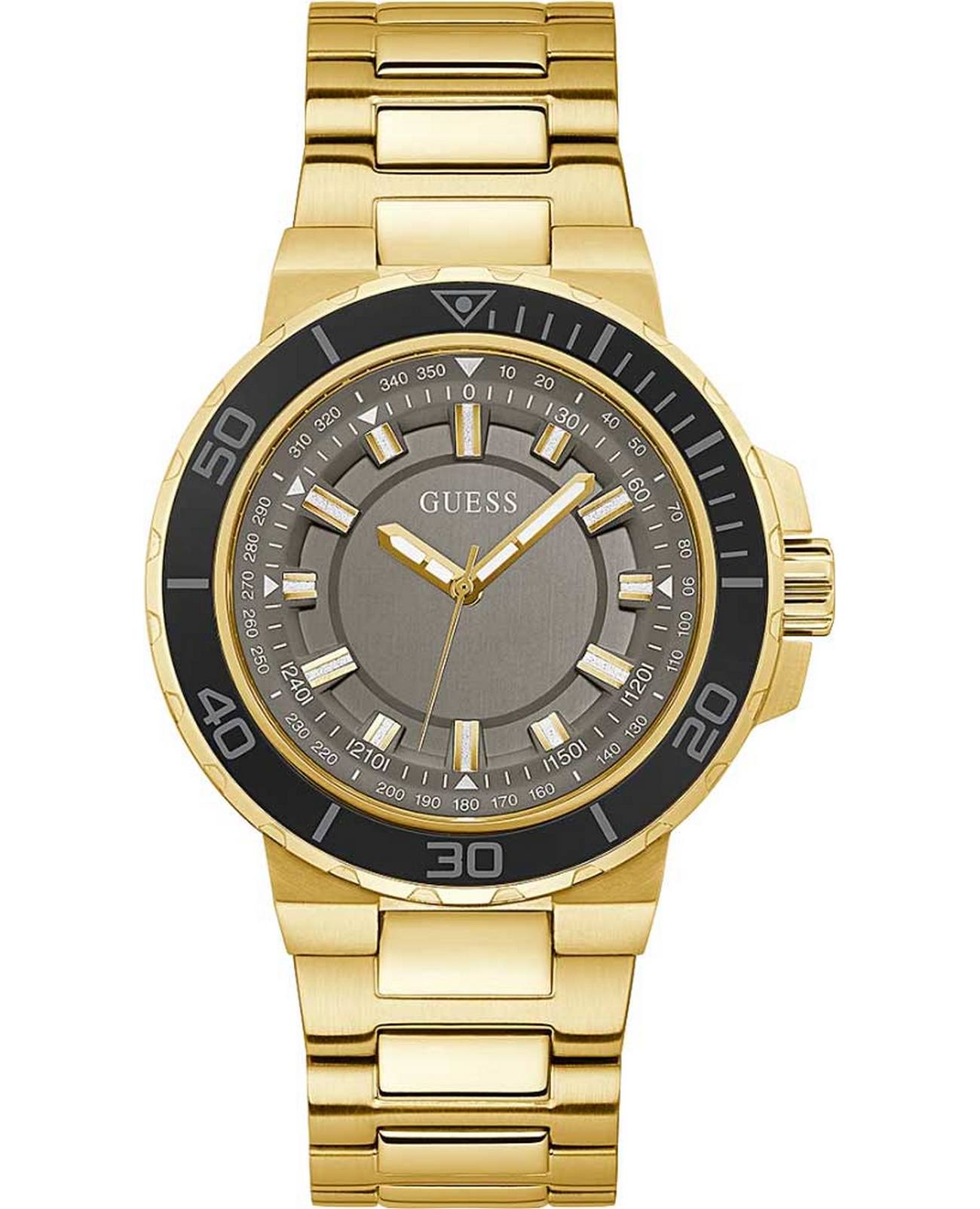 Guess Guess Sport Steel GW0426G2  GW0426G2 кварцевые мужские часы серый циферблат, браслет нержавеющая сталь — вид спереди