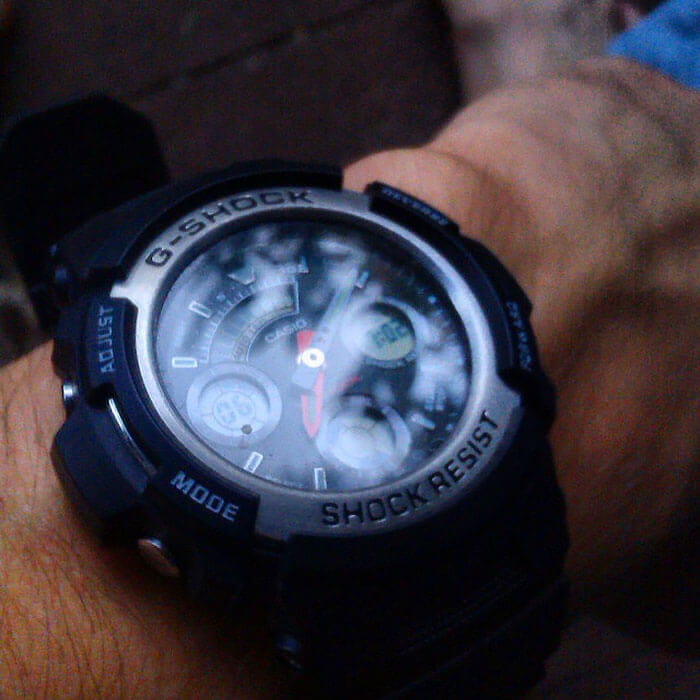 Оригинальные часы Casio Casio G-Shock AW-590-1ADR (AW-590-1A) электронные калибр механизма  общий вид