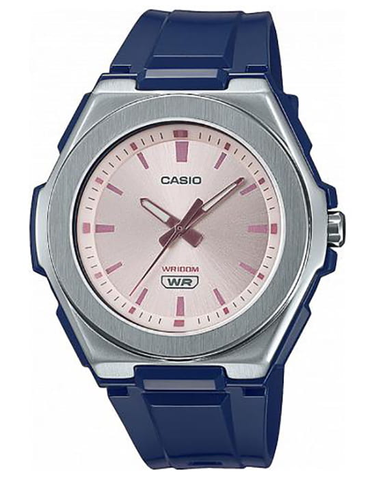 Casio Casio Collection LWA-300H-2EVEF  LWA-300H-2EVEF кварцевые женские часы розовый циферблат, браслет полимер — вид спереди