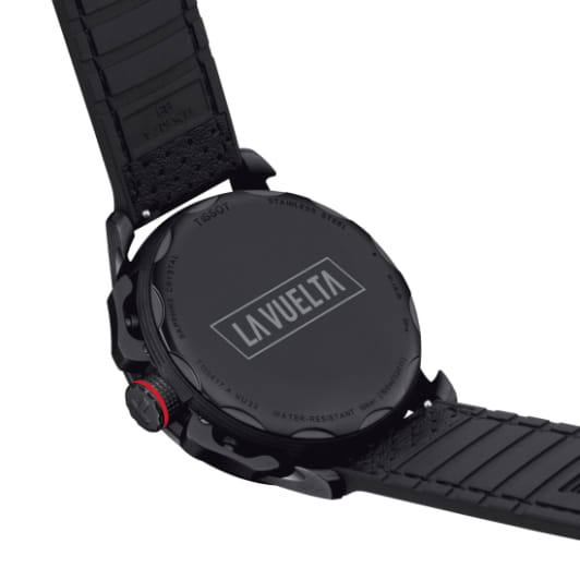 Tissot Tissot T-Race Cycling Vuelta 2022 Special Edition T135.417.37.051.02, t-sport швейцария мужские часы на браслете кожаный боковой вид