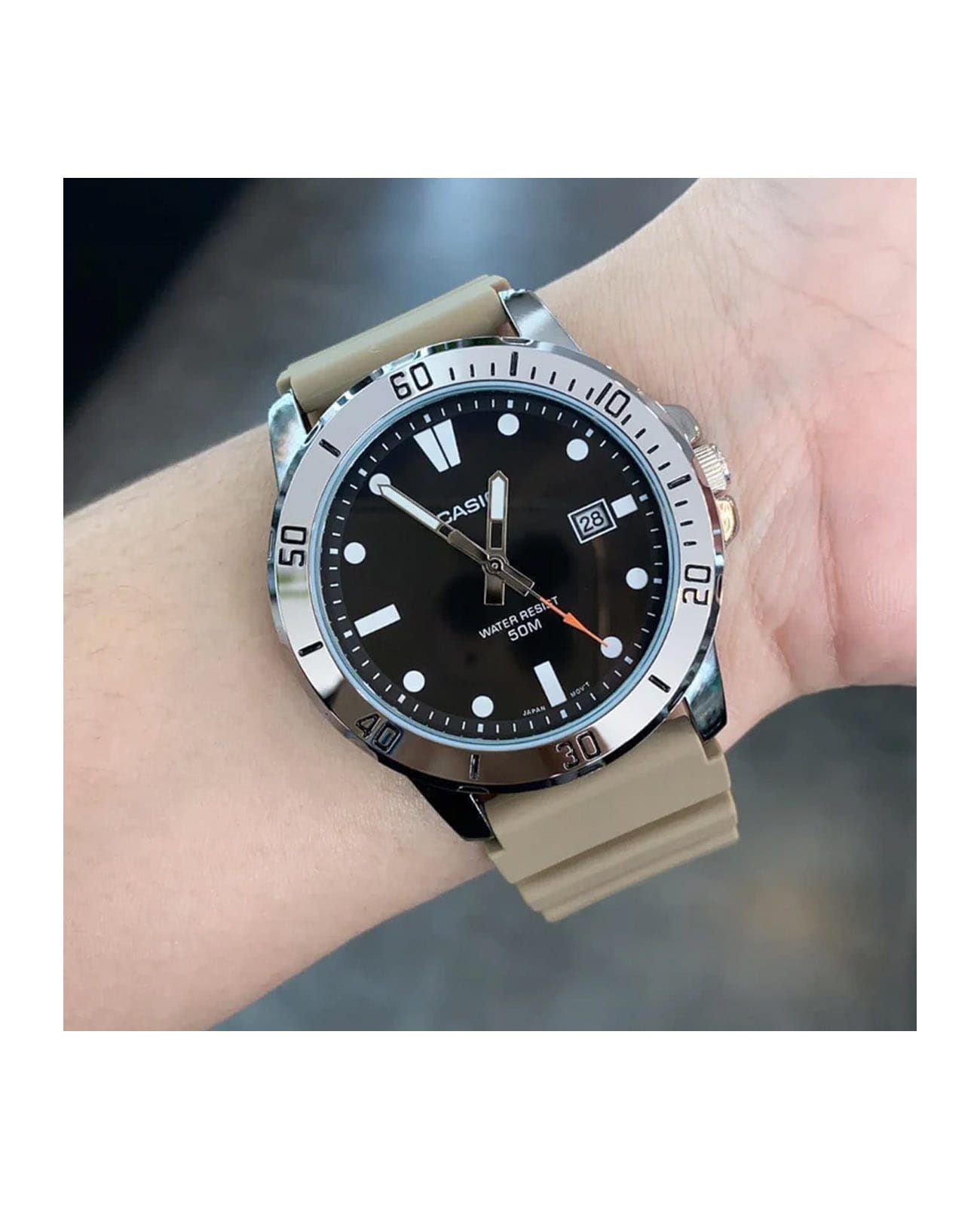 Casio Casio Collection MTP-VD01-5EVUDF , наручные мужские часы фото под углом