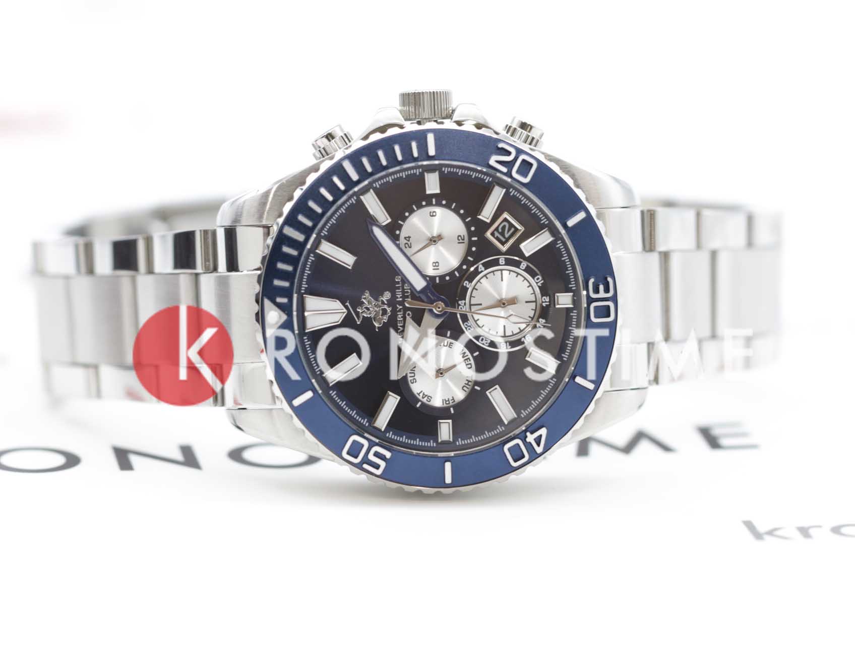 Beverly Hills Polo Club Beverly Hills Polo Club BP3721X.390,  сша мужские часы на браслете нержавеющая сталь боковой вид