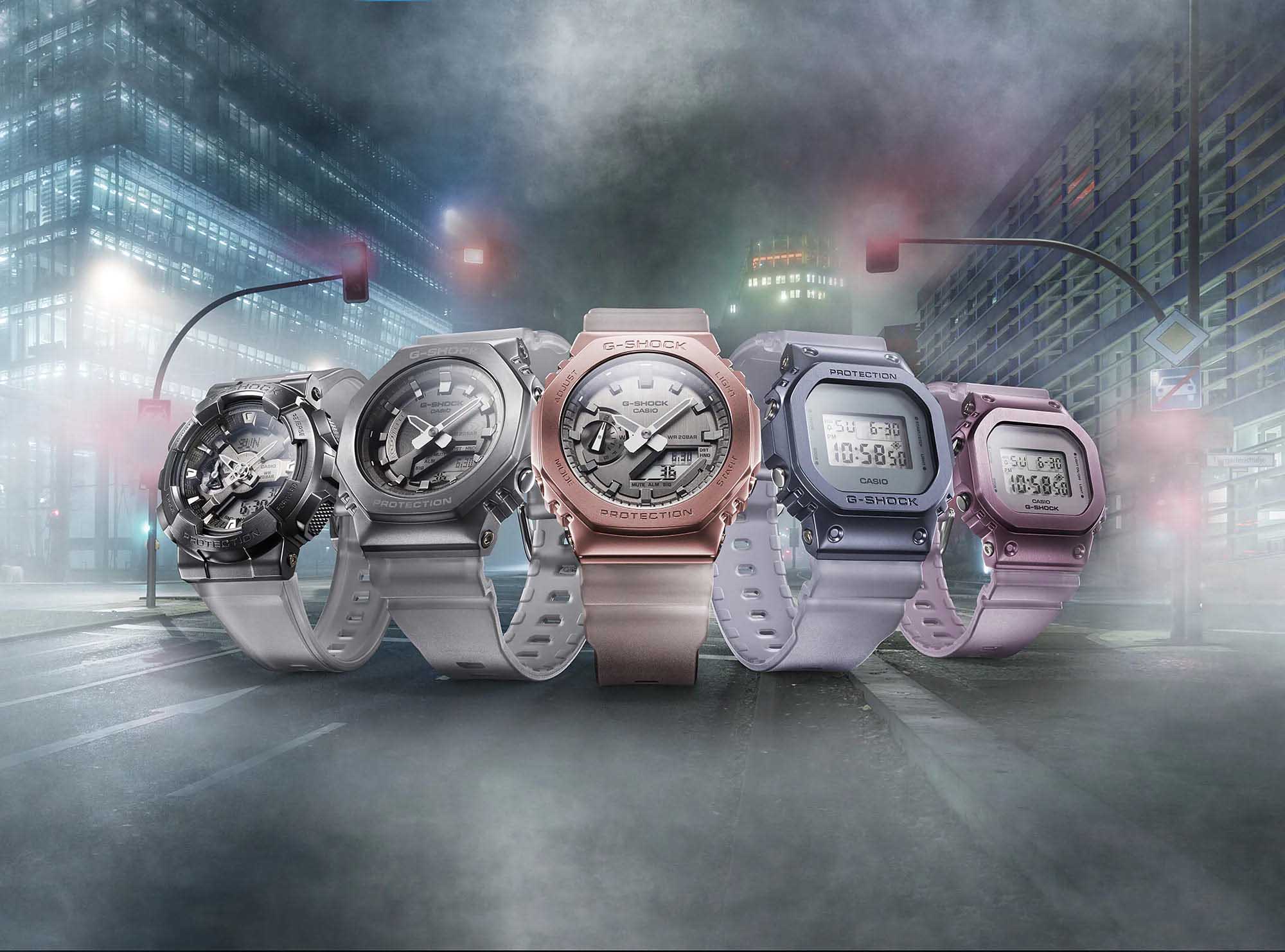 Casio Casio G-Shock GM-S5600MF-6DR (GM-S5600MF-6) спортивные наручные часы, вид спереди