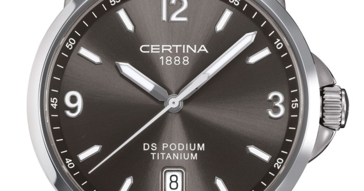 Certina Certina DS Podium C001.410.44.087.00, ds podium швейцария мужские часы на браслете титановый боковой вид