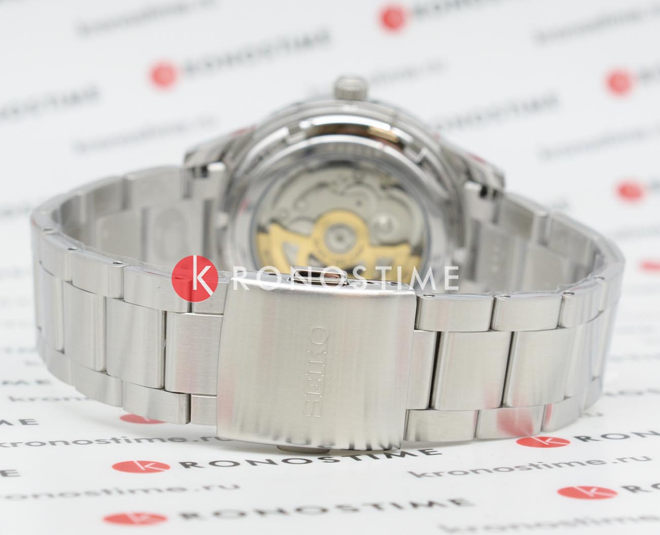 Seiko Seiko Presage SRPG05J1 механические мужские часы часы крупный план синий циферблата