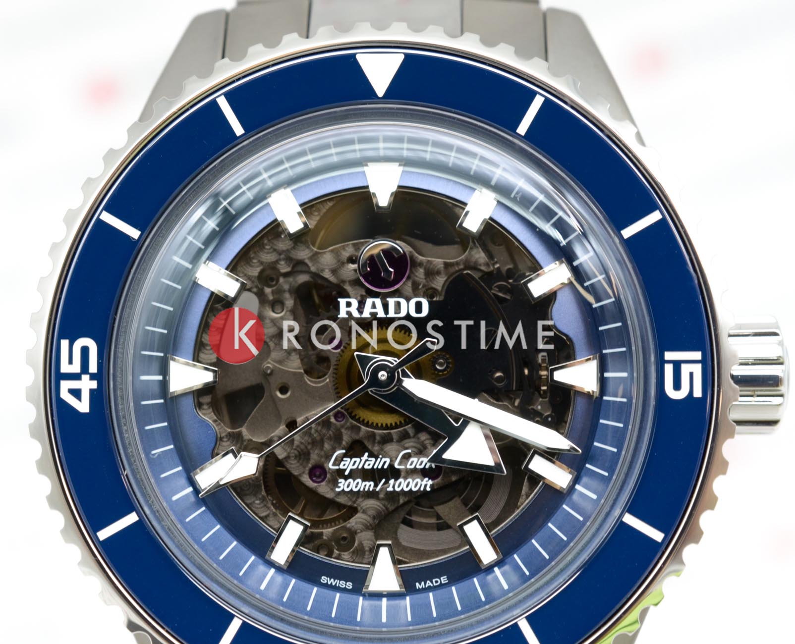 Rado Rado Captain Cook High-Tech Ceramic R32128202, captain cook швейцария мужские часы на браслете высокотехнологичная керамика боковой вид
