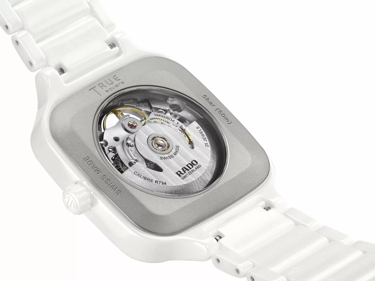 Rado Rado True Square Automatic Open Heart R27073712 Automatic, наручные мужские часы фото под углом