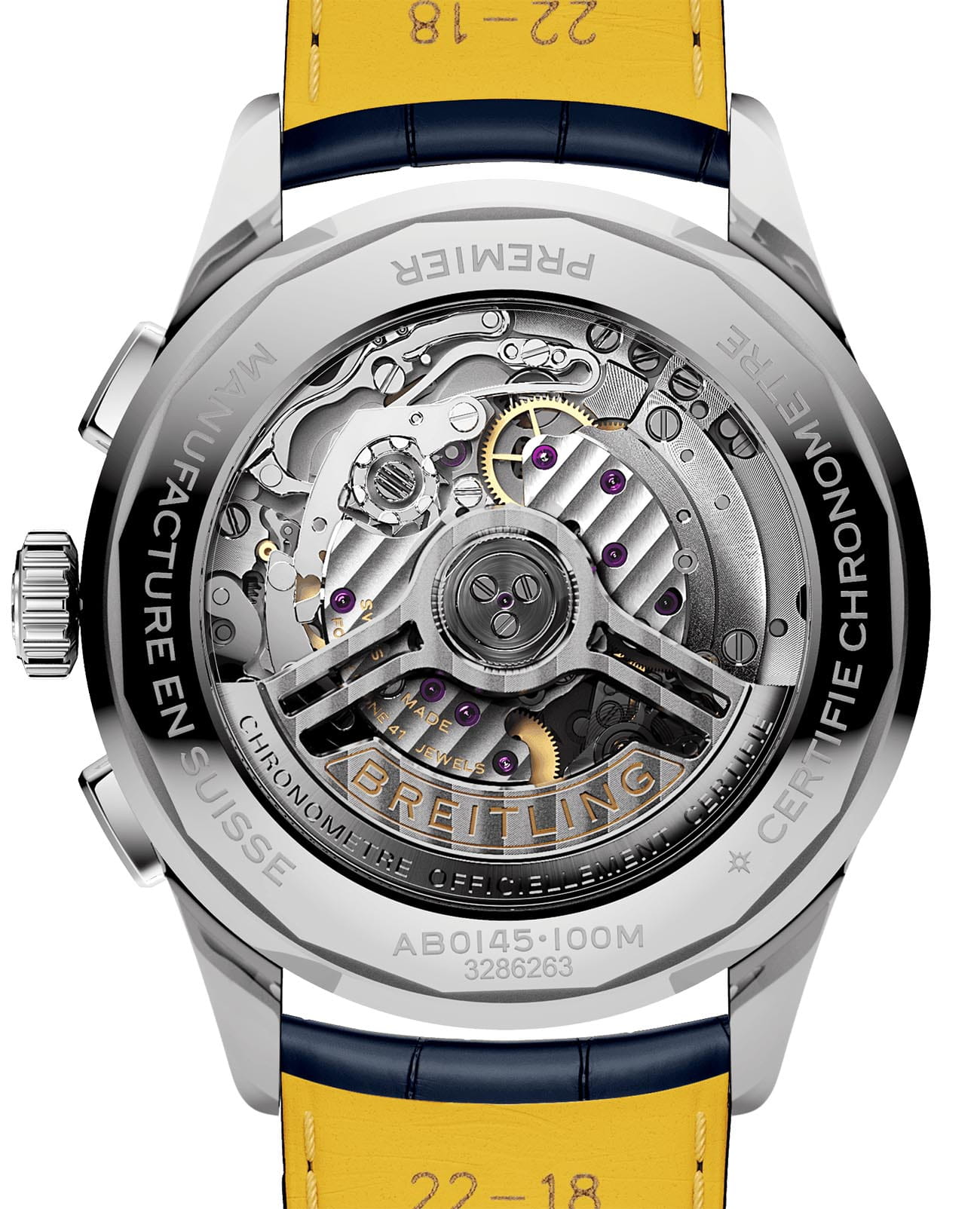 Оригинальные часы Breitling Breitling Premier B01 Chronograph 42 AB0145171C1P2 механические калибр механизма мануфактурный механизм breitling caliber b01 общий вид