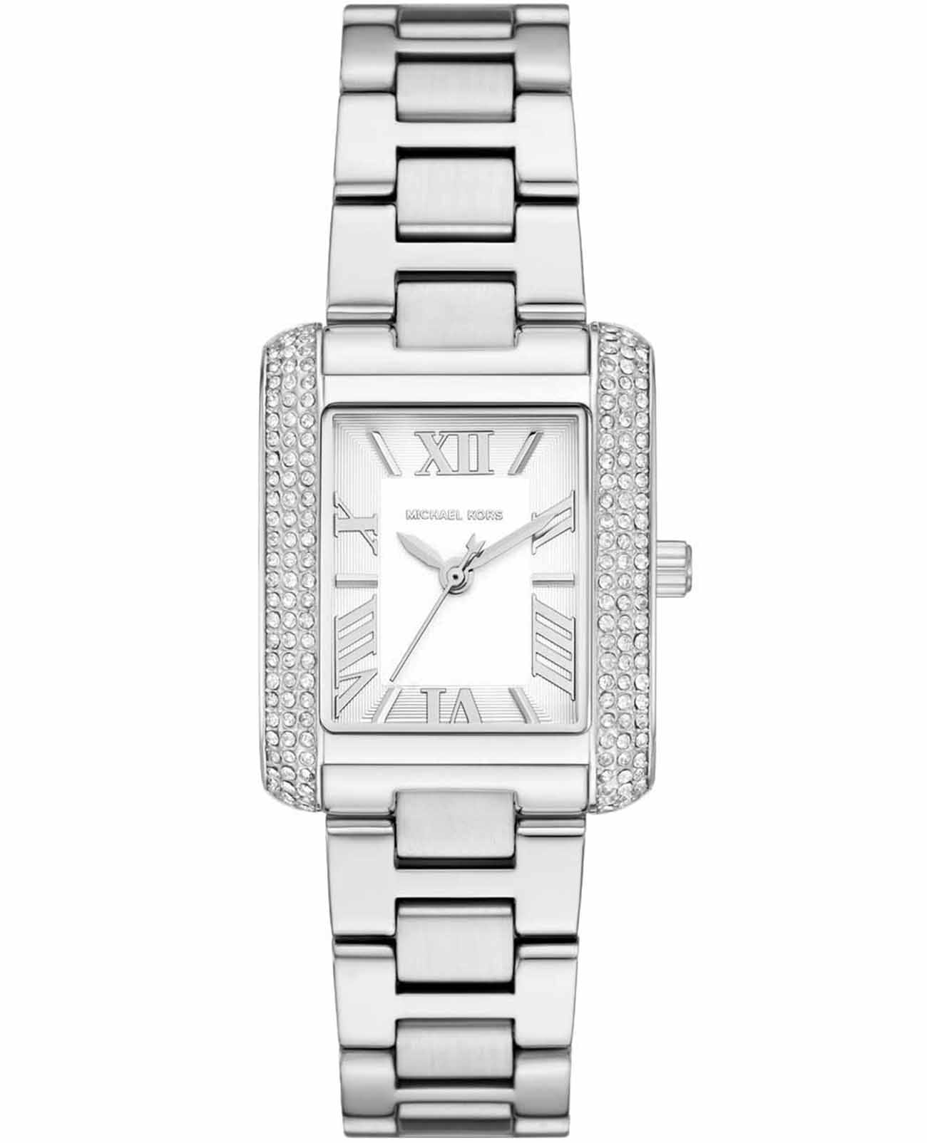 Michael Kors Michael Kors Petite Emery MK4839SET  MK4839SET кварцевые женские часы белый циферблат, браслет нержавеющая сталь — вид спереди