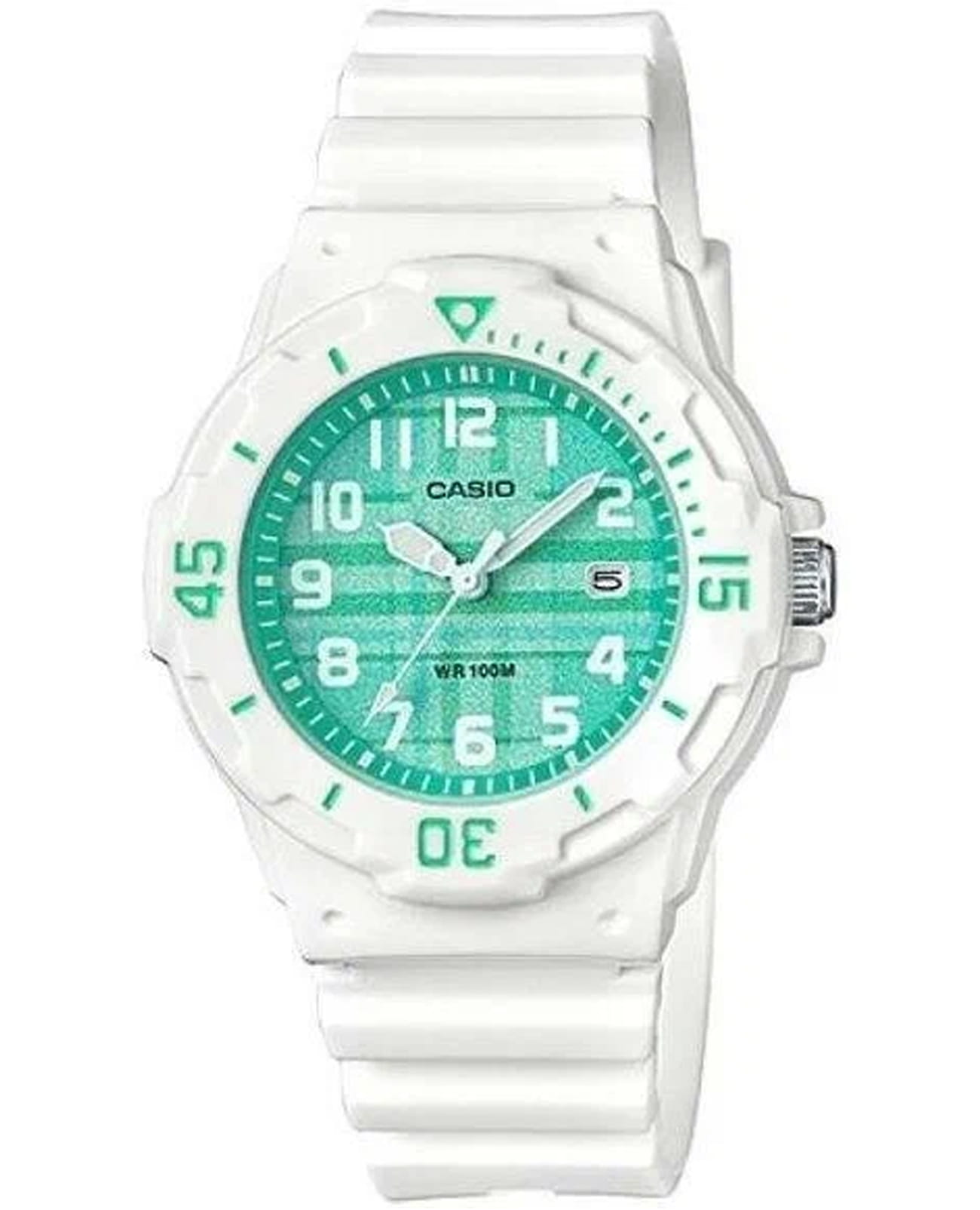 Casio Casio Collection LRW-200H-3CVDF (LRW-200H-3C)  LRW-200H-3C кварцевые женские часы голубой циферблат, браслет пластик — вид спереди