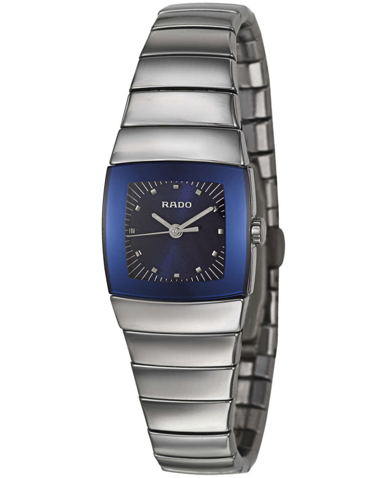 Rado Rado Sintra R13812202  R13812202 кварцевые женские часы синий циферблат, браслет ceramos™ — вид спереди