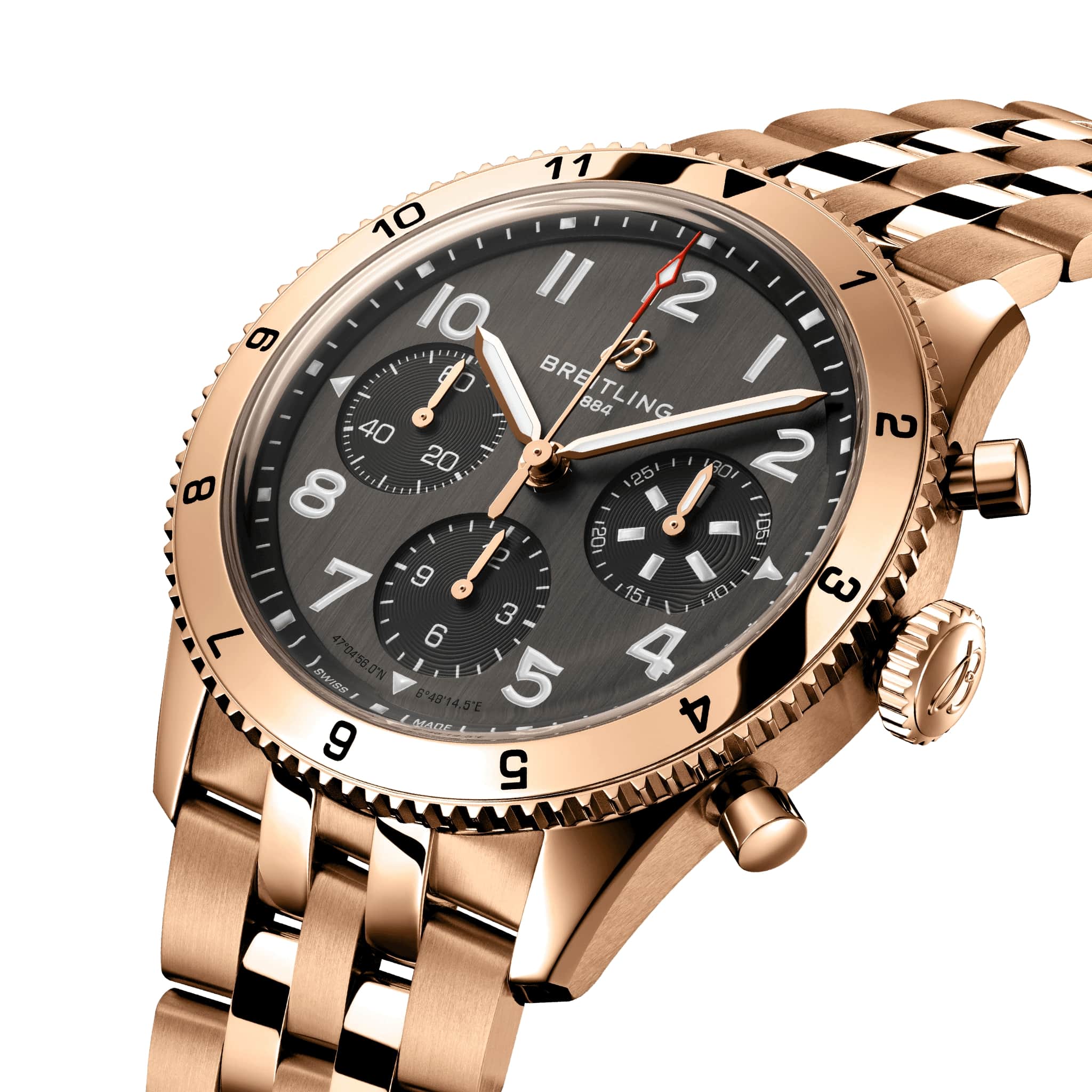 Breitling Breitling Classic Avi Chronograph 42 P-51 Mustang R233801A1B1R1 , наручные мужские часы фото под углом