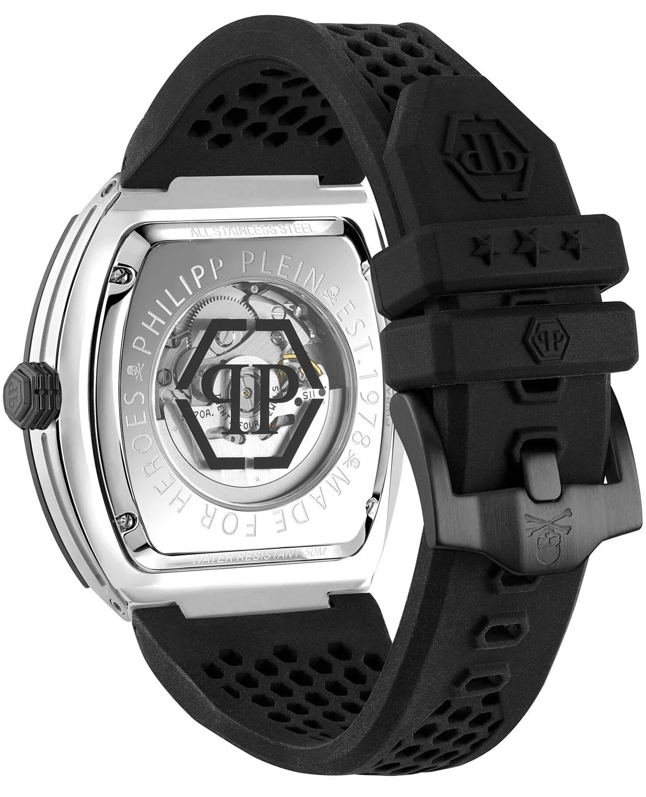 Philipp Plein Philipp Plein The Skeleton PWBAA2023 , наручные мужские часы фото под углом