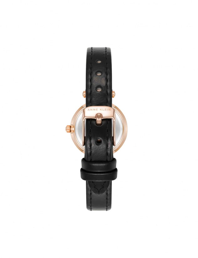 Anne Klein Anne Klein Leather 9442PKBK , наручные женские часы фото под углом