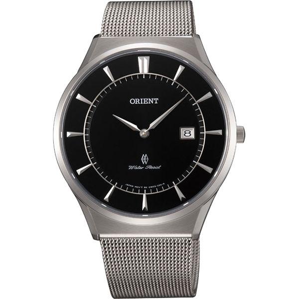 Orient Orient GW03004B (FGW03004B)  FGW03004B  мужские часы черный циферблат, браслет  — вид спереди