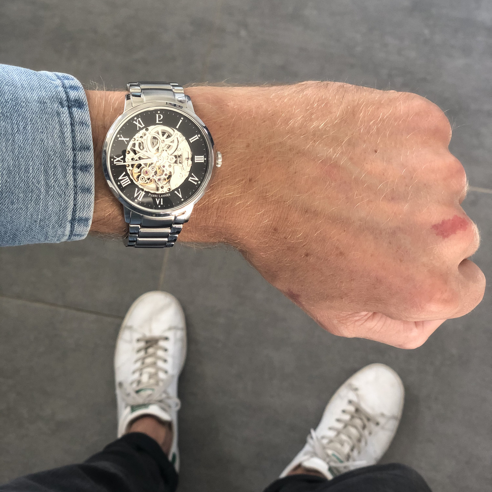 Pierre Lannier Pierre Lannier Automatic 317B131  - задняя крышка сталь металл корпуса, франция часы
