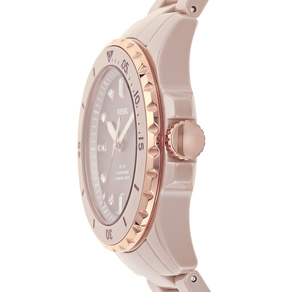 Fossil Fossil FB-01 CE1111 женские часы бежевый циферблат на запястье