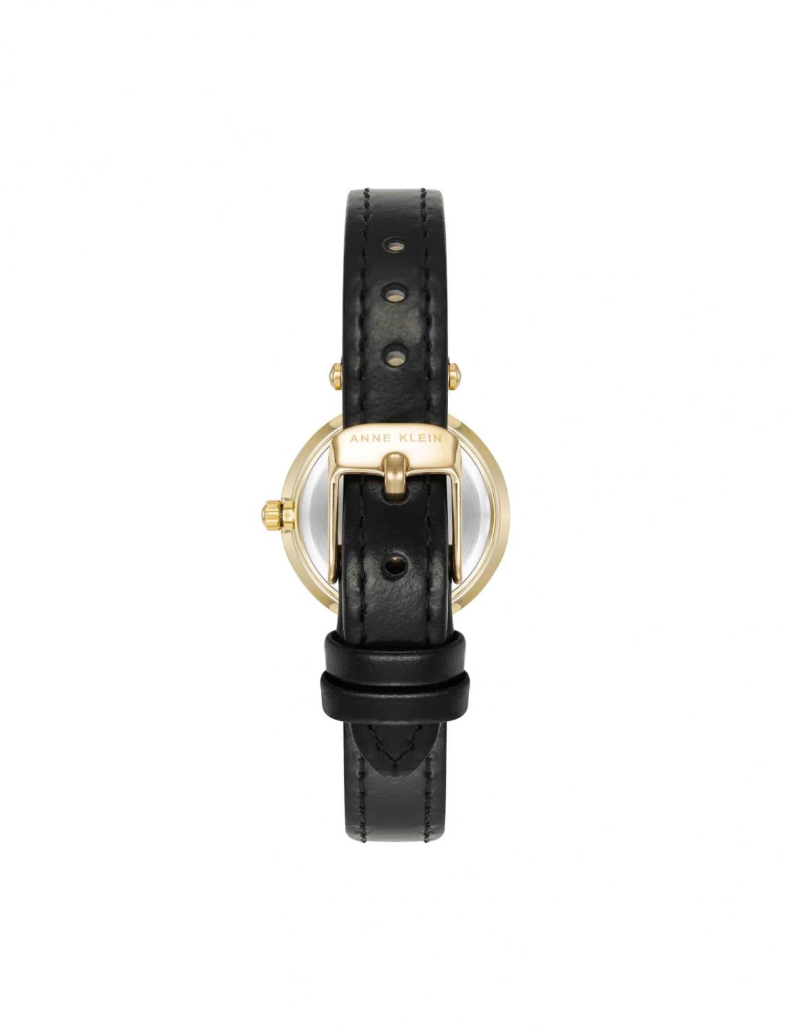 Anne Klein Anne Klein Leather 9442GNBK,  сша женские часы на браслете кожаный боковой вид