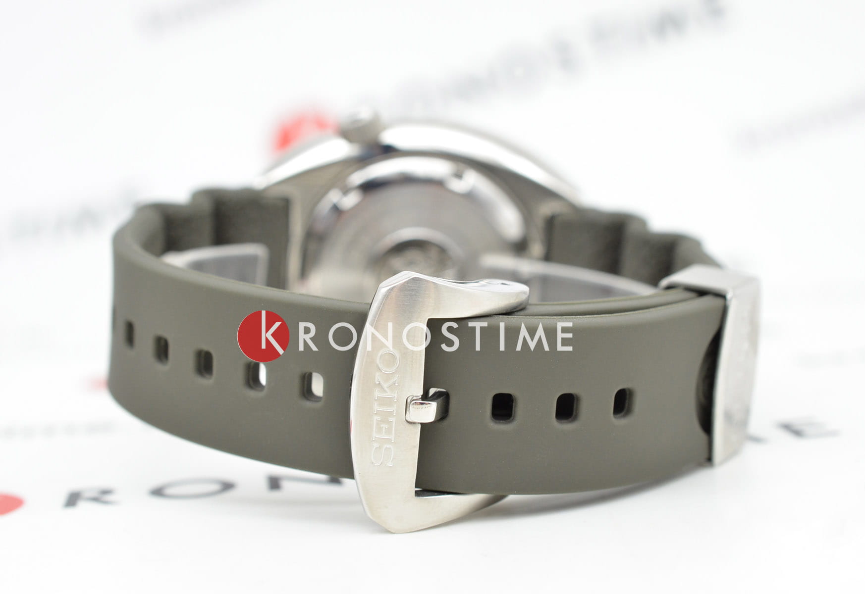 Seiko Seiko Prospex SRPE05K1 механические мужские часы часы крупный план зеленый циферблата