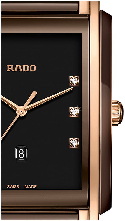 Rado Rado Integral R20219722, integral швейцария мужские часы на браслете сталь + pvd + керамика боковой вид