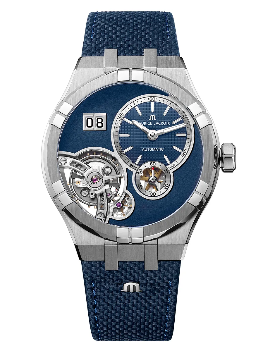 Maurice Lacroix Maurice Lacroix Aikon Master Grand Date AI6118-SS00E-430-C , наручные мужские часы фото под углом