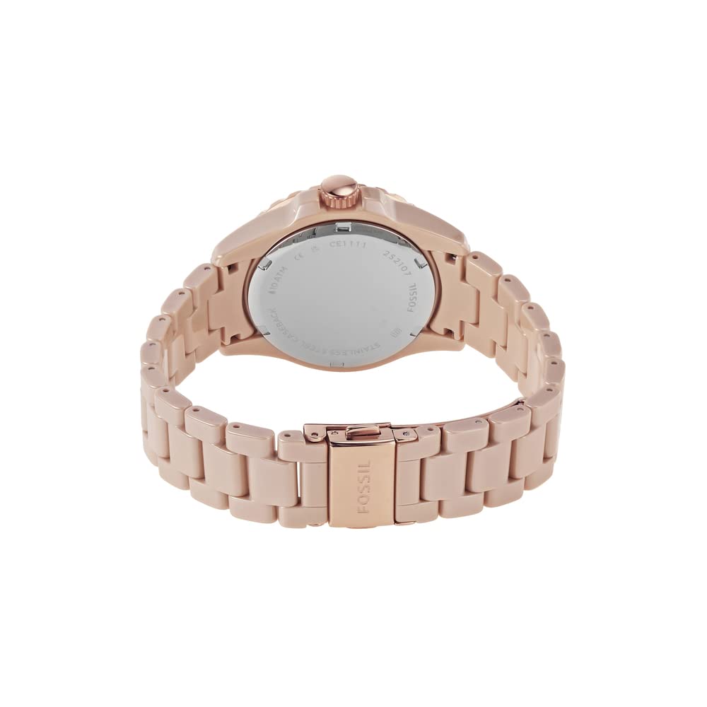 Fossil Fossil FB-01 CE1111 кварцевые женские часы часы крупный план бежевый циферблата