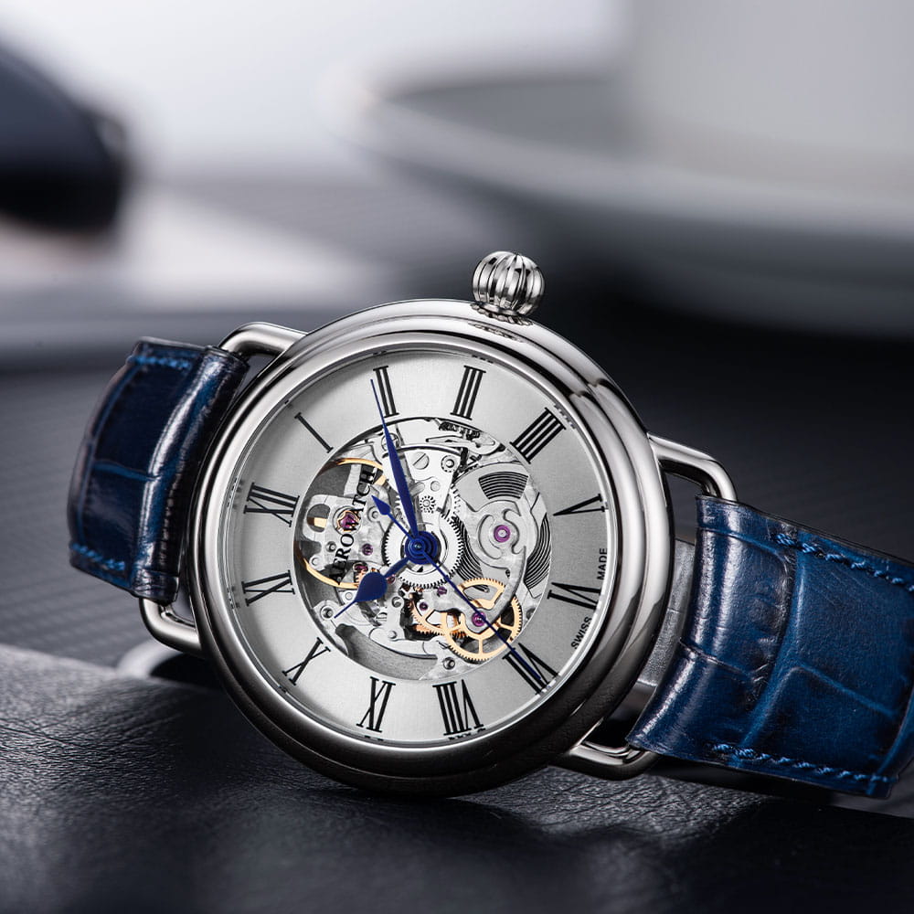 Оригинальные часы Aerowatch Aerowatch 1942 60900 AA22 механические калибр механизма  общий вид