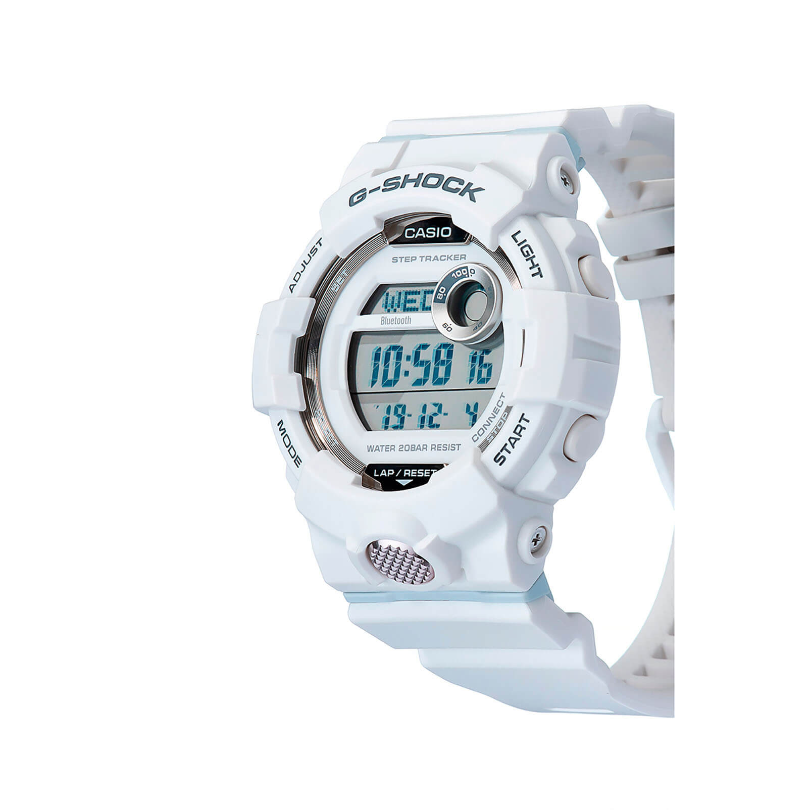 Casio Casio G-Shock GBD-800-7 электронные мужские часы часы крупный план белый циферблата