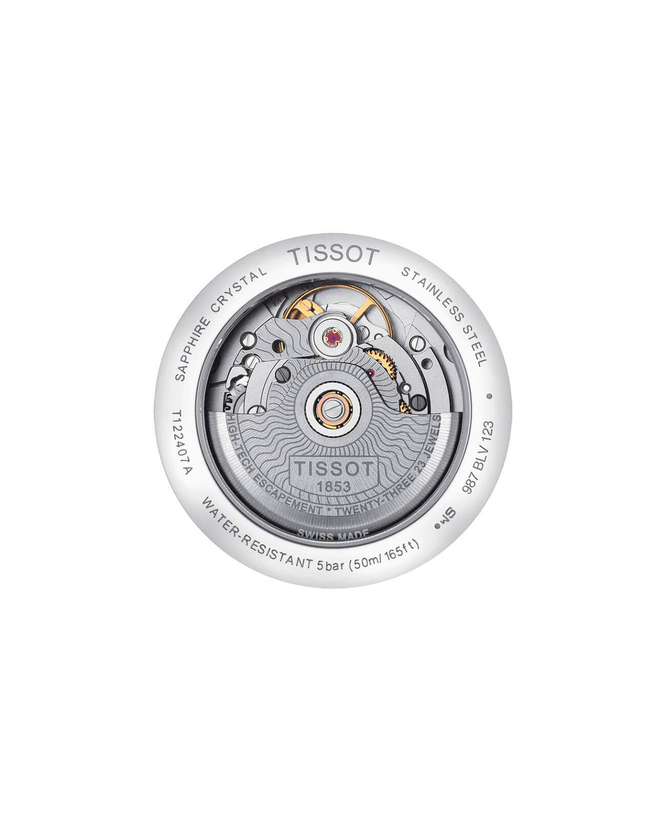 Tissot Tissot Carson Powermatic 80 T122.407.11.031.00, t-classic швейцария мужские часы на браслете нержавеющая сталь боковой вид